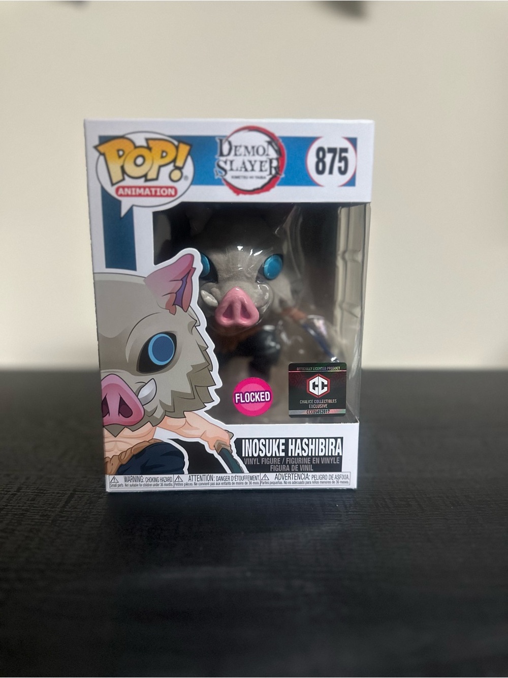 Funko POP! Demon Slayer Kimetsu no Yaiba Inosuke Hashibira Flocked #875 Chalice
